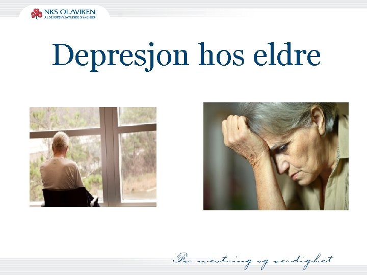 Depresjon hos eldre 