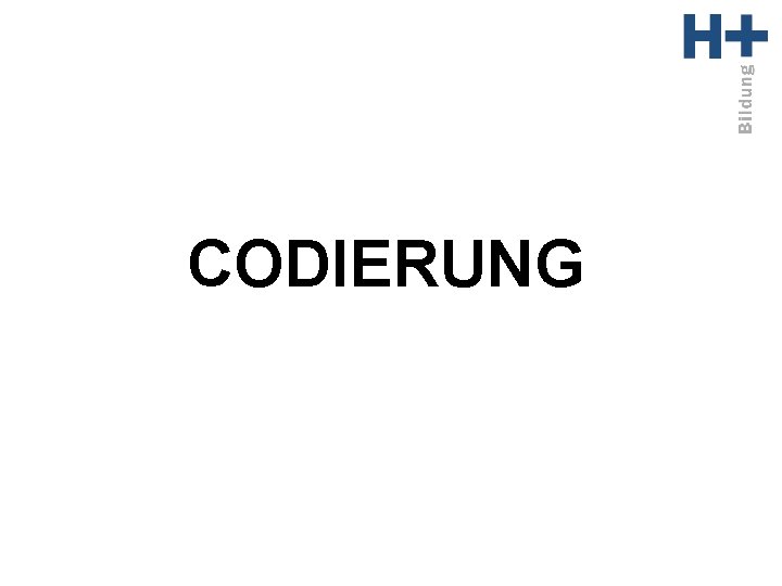 CODIERUNG 