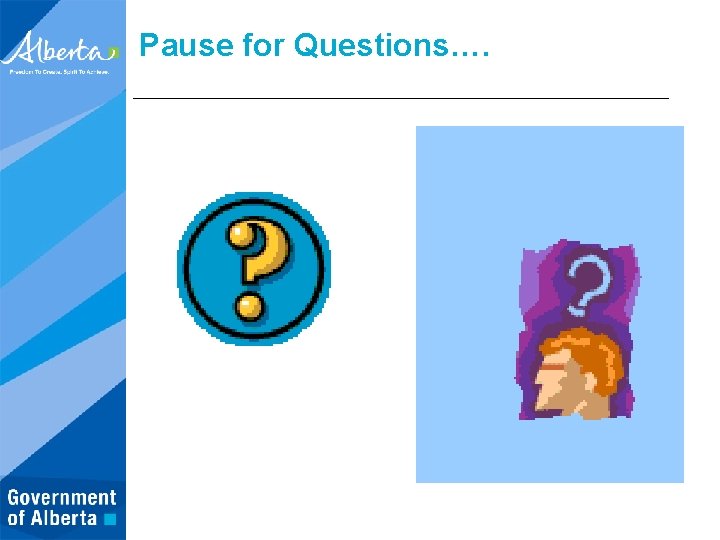 Pause for Questions…. 