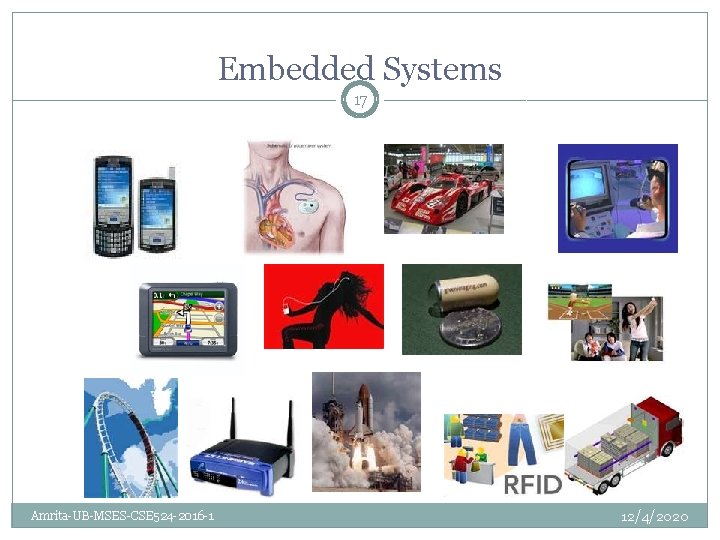 Embedded Systems 17 Amrita-UB-MSES-CSE 524 -2016 -1 12/4/2020 