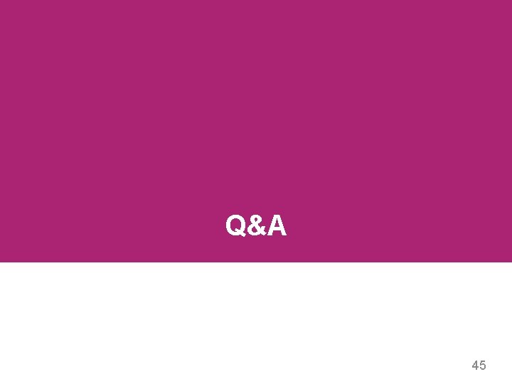 Q&A 45 