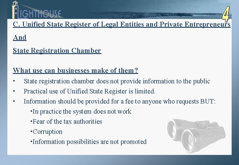 C. Unified State Register of Legal Entities and Private Entrepreneurs And State Registration Chamber