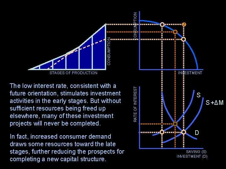 CONSUMPTION The low interest rate, consistent with a future orientation, stimulates investment activities in