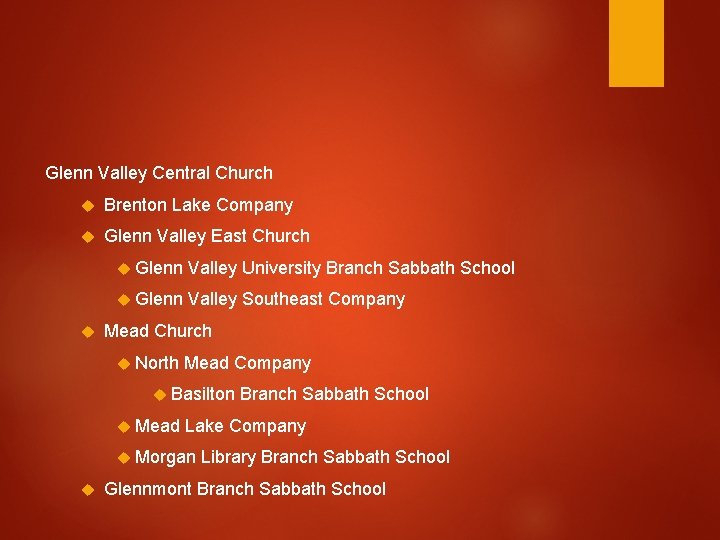 Glenn Valley Central Church Brenton Lake Company Glenn Valley East Church Glenn Valley University