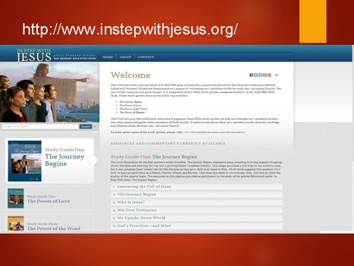 http: //www. instepwithjesus. org/ 