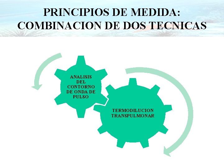 PRINCIPIOS DE MEDIDA: COMBINACION DE DOS TECNICAS ANALISIS DEL CONTORNO DE ONDA DE PULSO