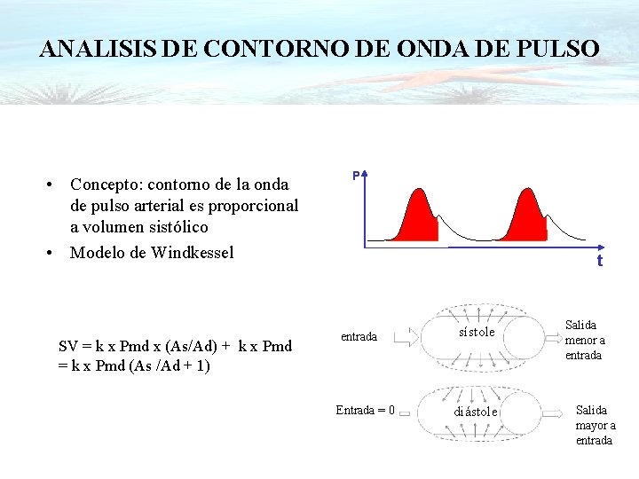 ANALISIS DE CONTORNO DE ONDA DE PULSO • Concepto: contorno de la onda de