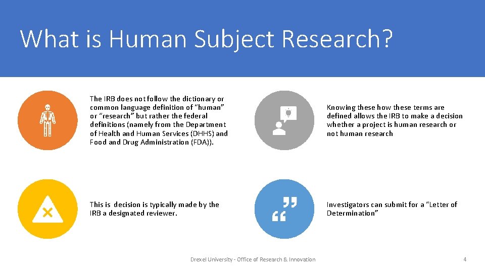 What is Human Subject Research? The IRB does not follow the dictionary or common