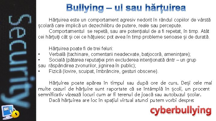 Hărțuirea este un comportament agresiv nedorit în rândul copiilor de vârstă școlară care implică Hărțuirea este un comportament agresiv nedorit în rândul copiilor de vârstă școlară care implică