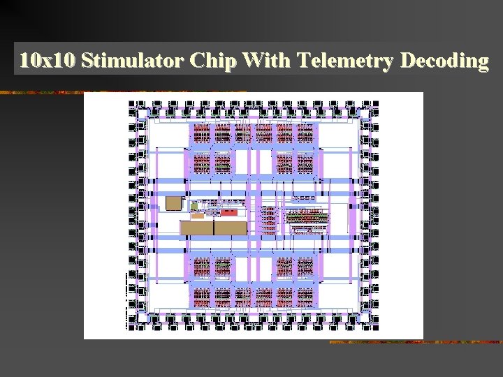 10 x 10 Stimulator Chip With Telemetry Decoding 