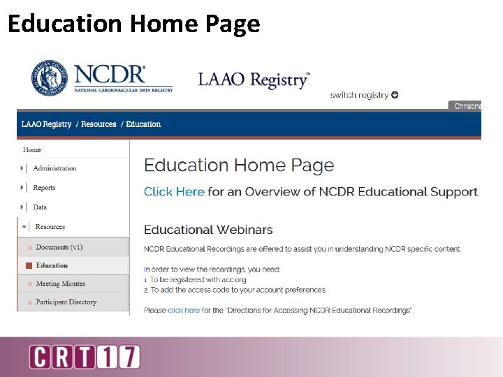 Education Home Page 