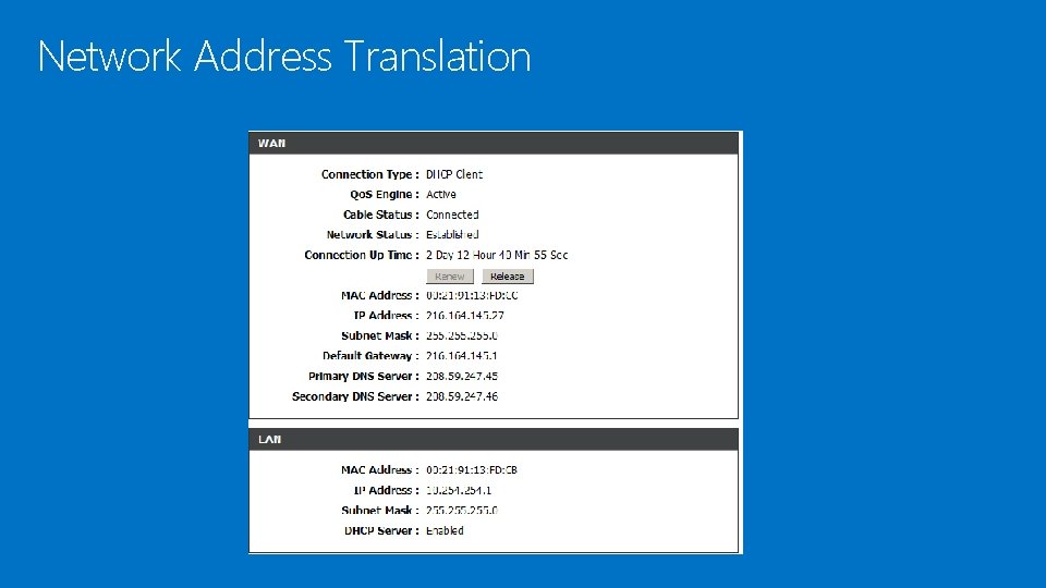 Network Address Translation 