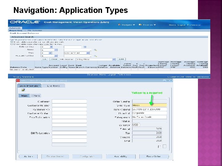 Navigation: Application Types 