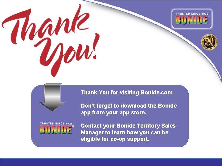 Thank You for visiting Bonide. com Don’t forget to download the Bonide app from