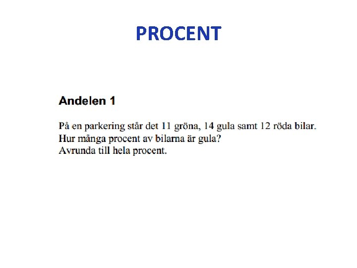 PROCENT 