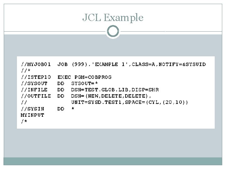 JCL Example 