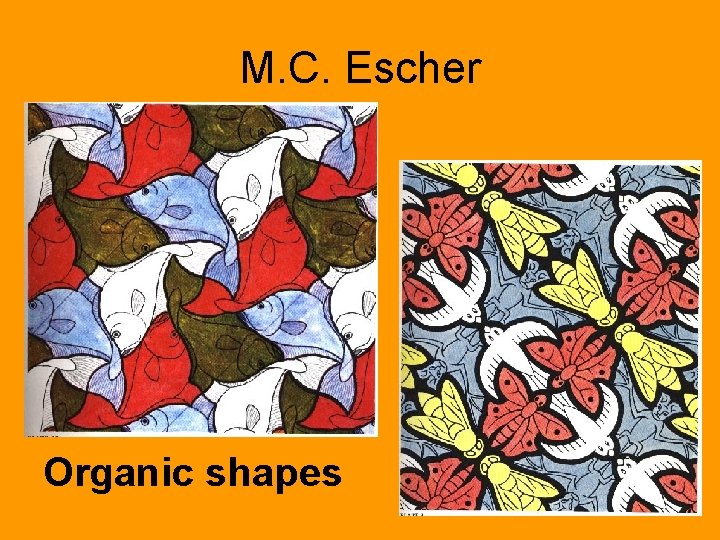 M. C. Escher Organic shapes 