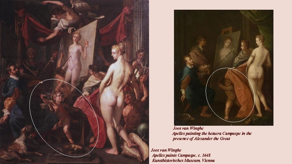Joos van Winghe Apelles painting the hetaera Campaspe in the presence of Alexander the