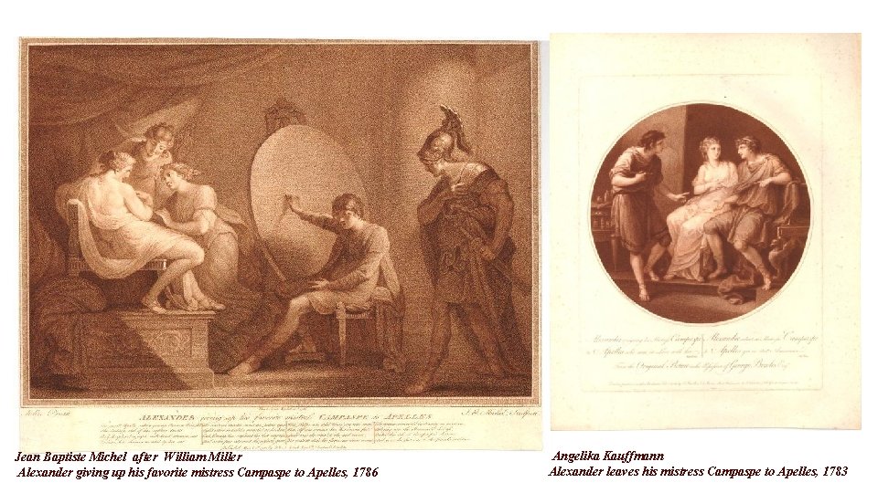 Jean Baptiste Michel after William Miller Alexander giving up his favorite mistress Campaspe to