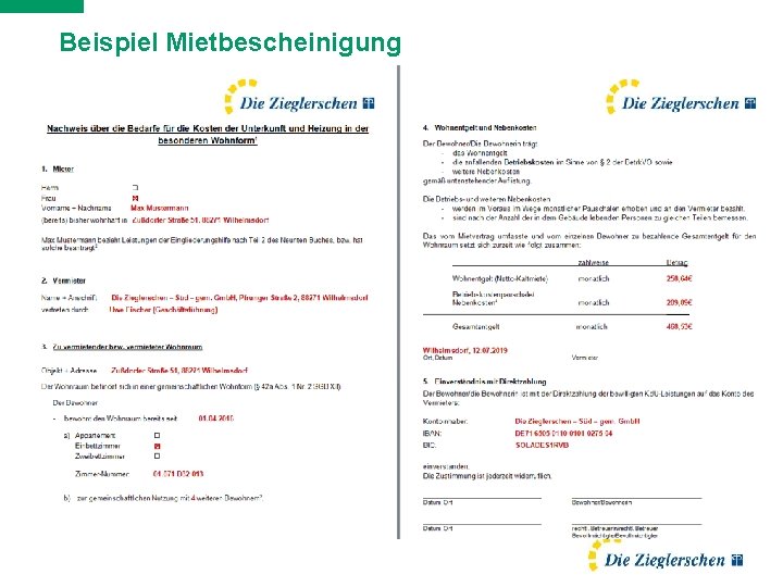 Beispiel Mietbescheinigung Seite 11 