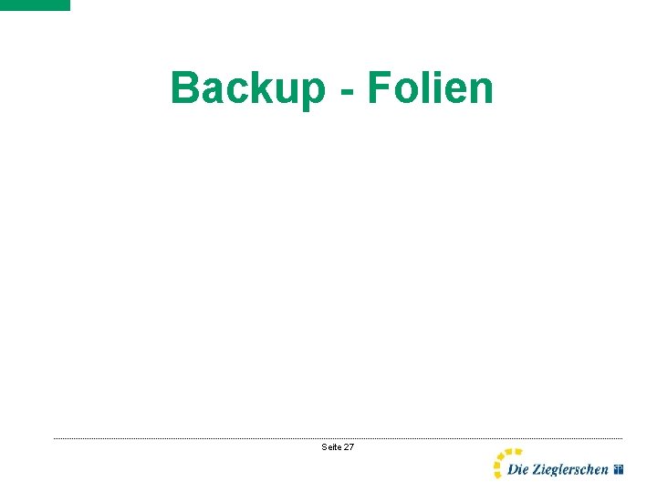 Backup - Folien Seite 27 