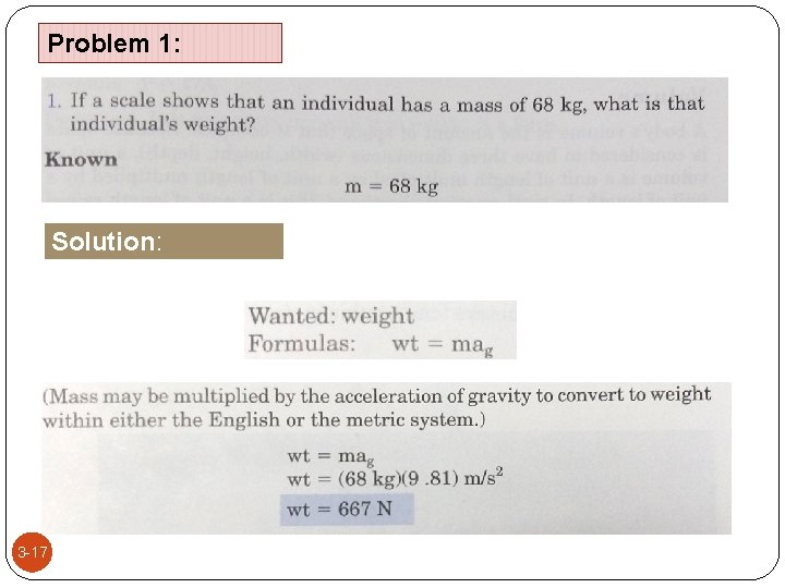 Problem 1: Solution: 3 -17 