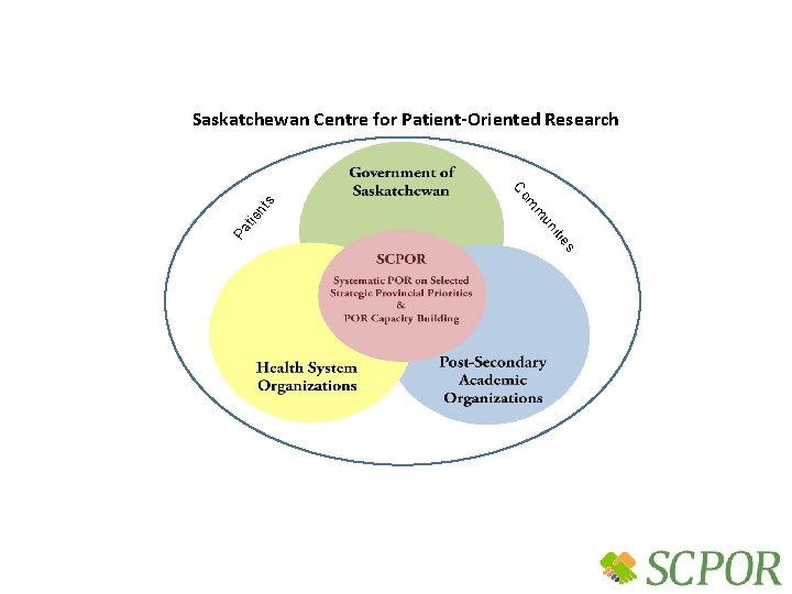 un m m s itie Pa tie nt Co s Saskatchewan Centre for Patient-Oriented