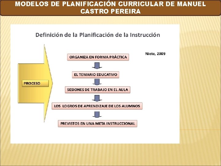 MODELOS DE PLANIFICACIÓN CURRICULAR DE MANUEL CASTRO PEREIRA 