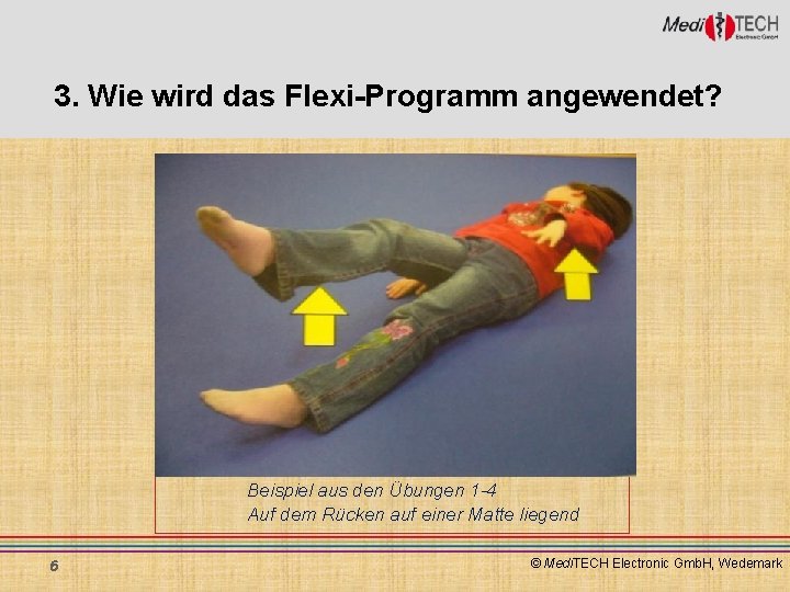 3. Wie wird das Flexi-Programm angewendet? Beispiel aus den Übungen 1 -4 Auf dem