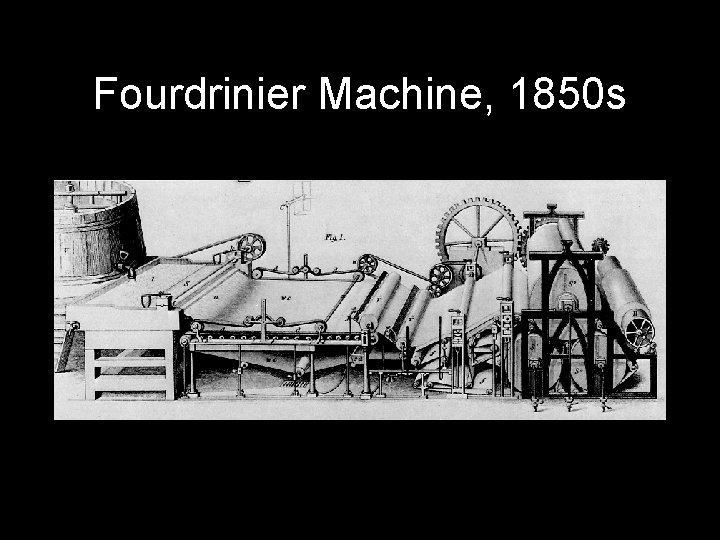 Fourdrinier Machine, 1850 s 