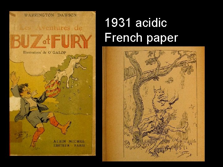 1931 acidic French paper 