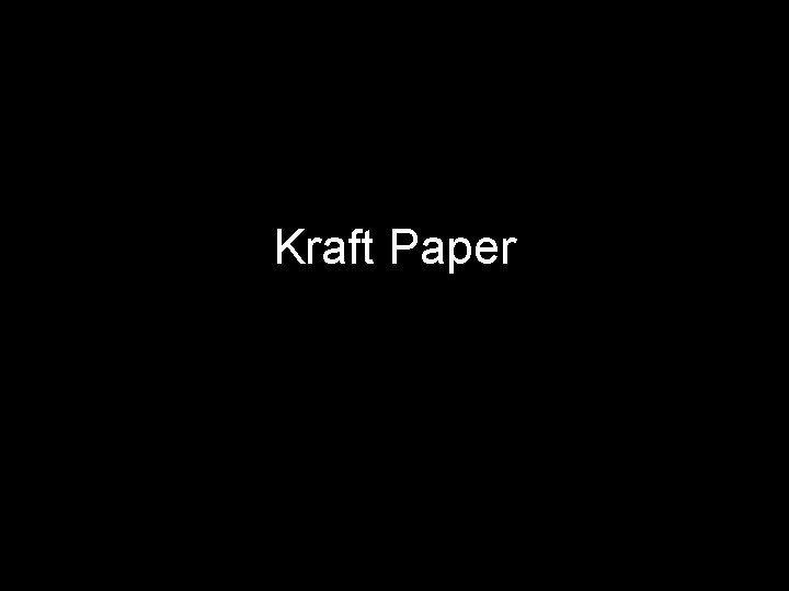 Kraft Paper 