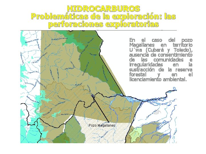 HIDROCARBUROS Problemáticas de la exploración: las perforaciones exploratorias En el caso del pozo Magallanes