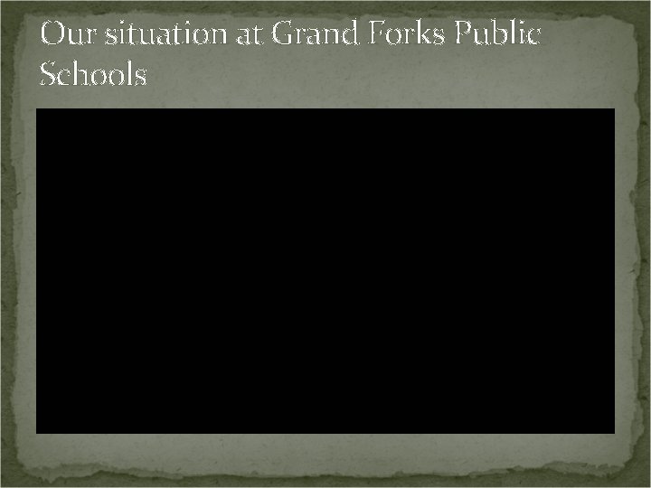 Our situation at Grand Forks Public Schools 