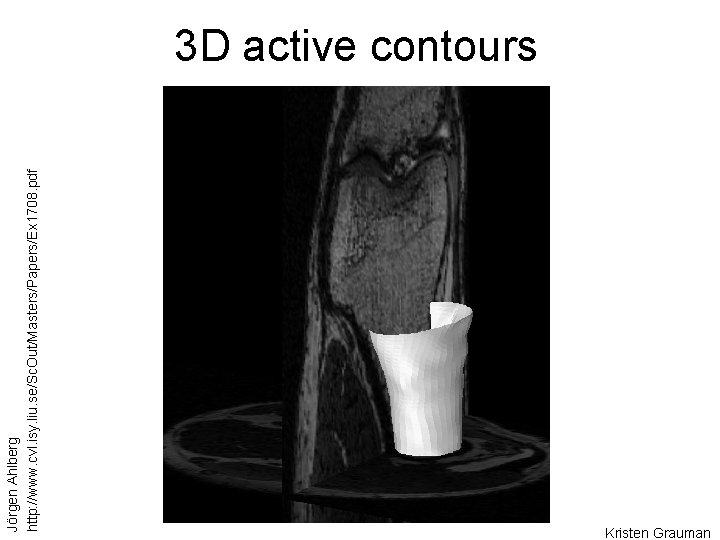 Jörgen Ahlberg http: //www. cvl. isy. liu. se/Sc. Out/Masters/Papers/Ex 1708. pdf 3 D active