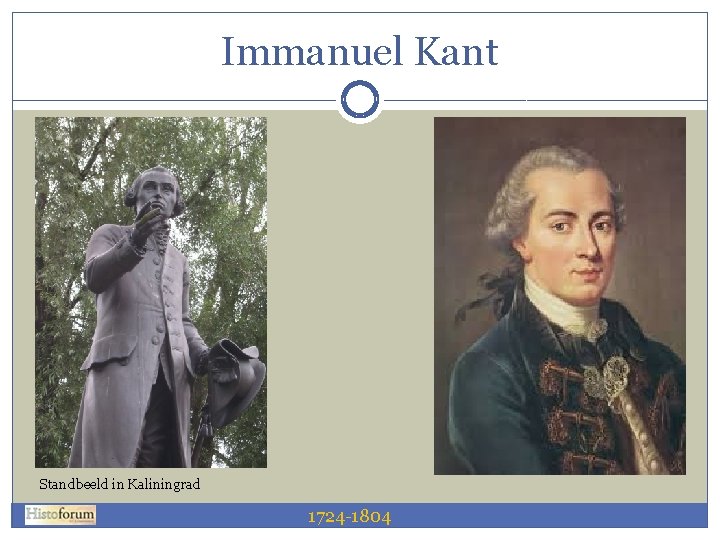 Immanuel Kant Standbeeld in Kaliningrad 1724 -1804 