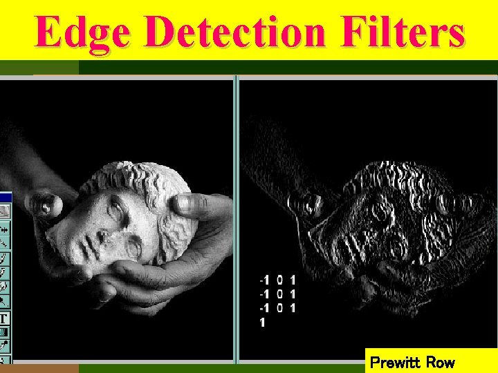 Edge Detection Filters Prewitt Row 