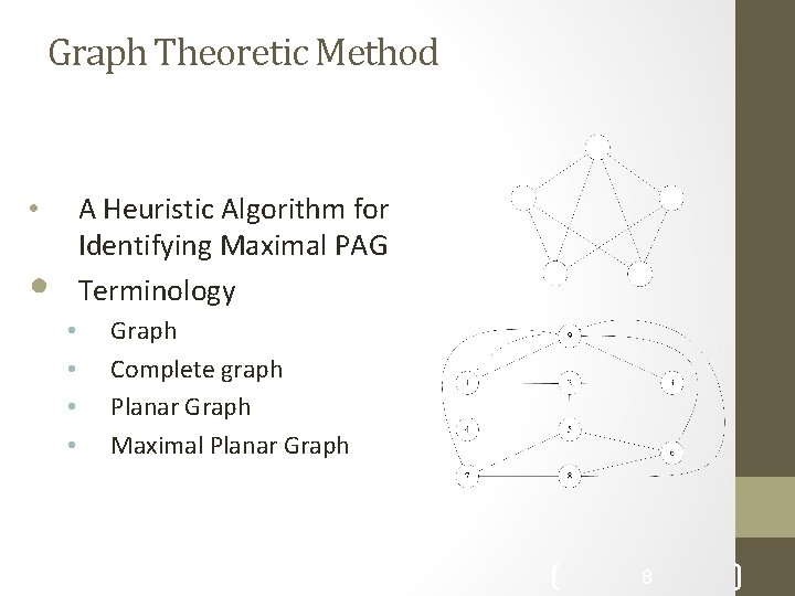 Graph Theoretic Method A Heuristic Algorithm for Identifying Maximal PAG Terminology • • •