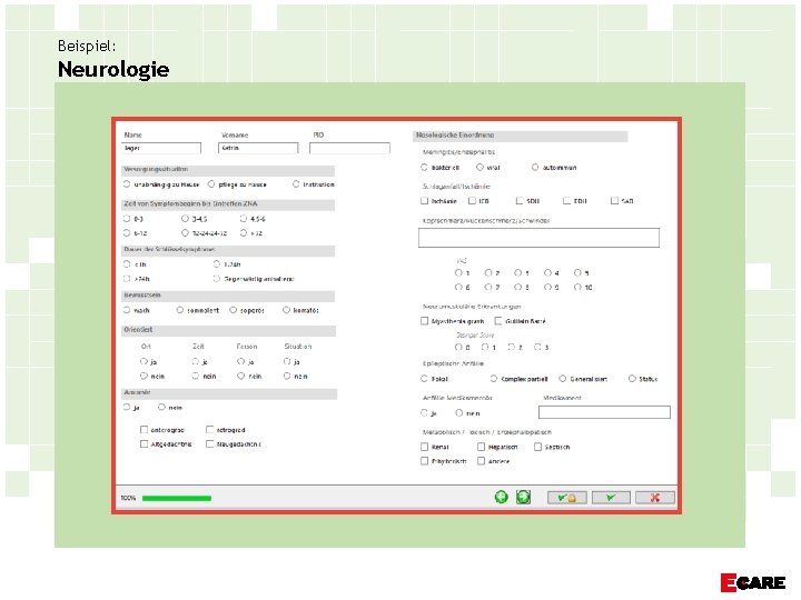 Beispiel: Neurologie 