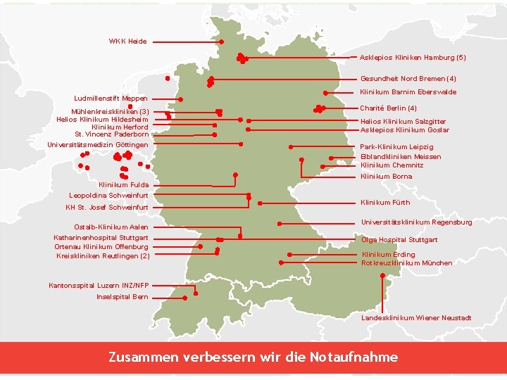 WKK Heide Asklepios Kliniken Hamburg (5) Gesundheit Nord Bremen (4) Ludmillenstift Meppen Mühlenkreiskliniken (3)