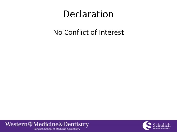 Declaration No Conflict of Interest 