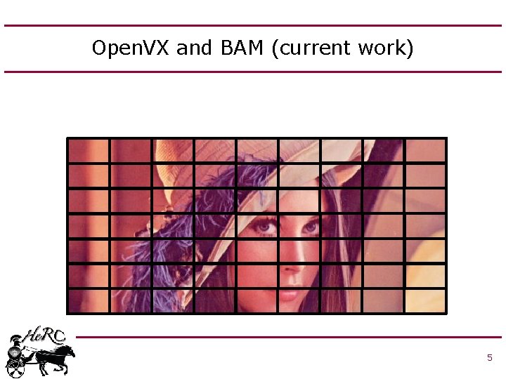 Open. VX and BAM (current work) 5 