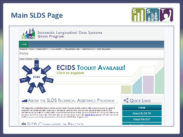 Main SLDS Page 