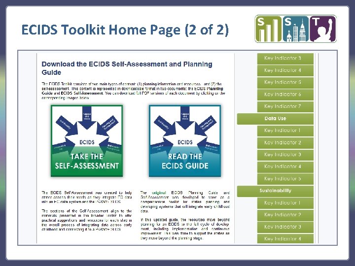 ECIDS Toolkit Home Page (2 of 2) 