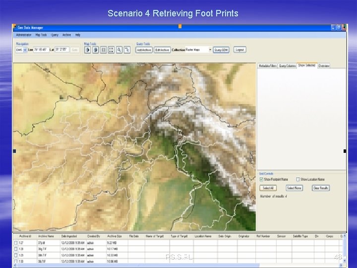 Scenario 4 Retrieving Foot Prints RSISIPL 48 