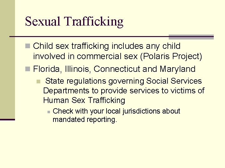 Child Sexual Abuse Prevention Identification and Action Agenda