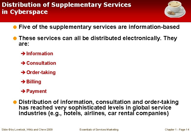 Distribution of Supplementary Services in Cyberspace = Five of the supplementary services are information-based