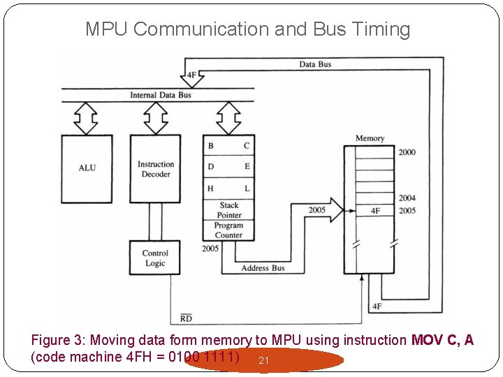 MPU Communication and Bus Timing Figure 3: Moving data form memory to MPU using