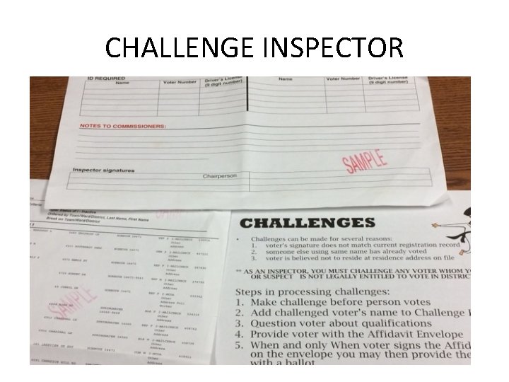 CHALLENGE INSPECTOR 