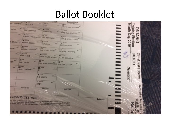 Ballot Booklet 